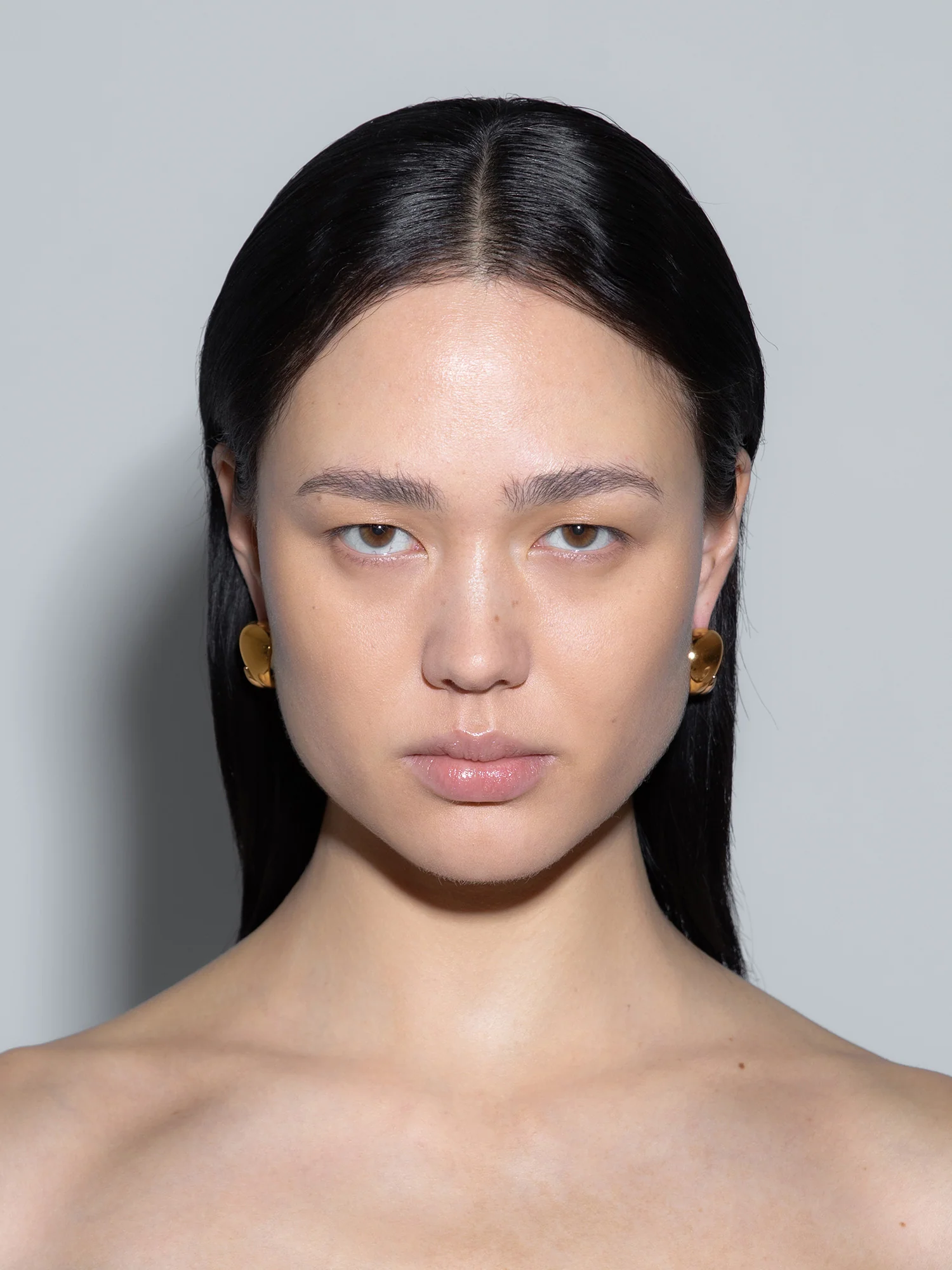 Junior Medium 18kt Gold and Palladium-Plated Earrings - Image 3